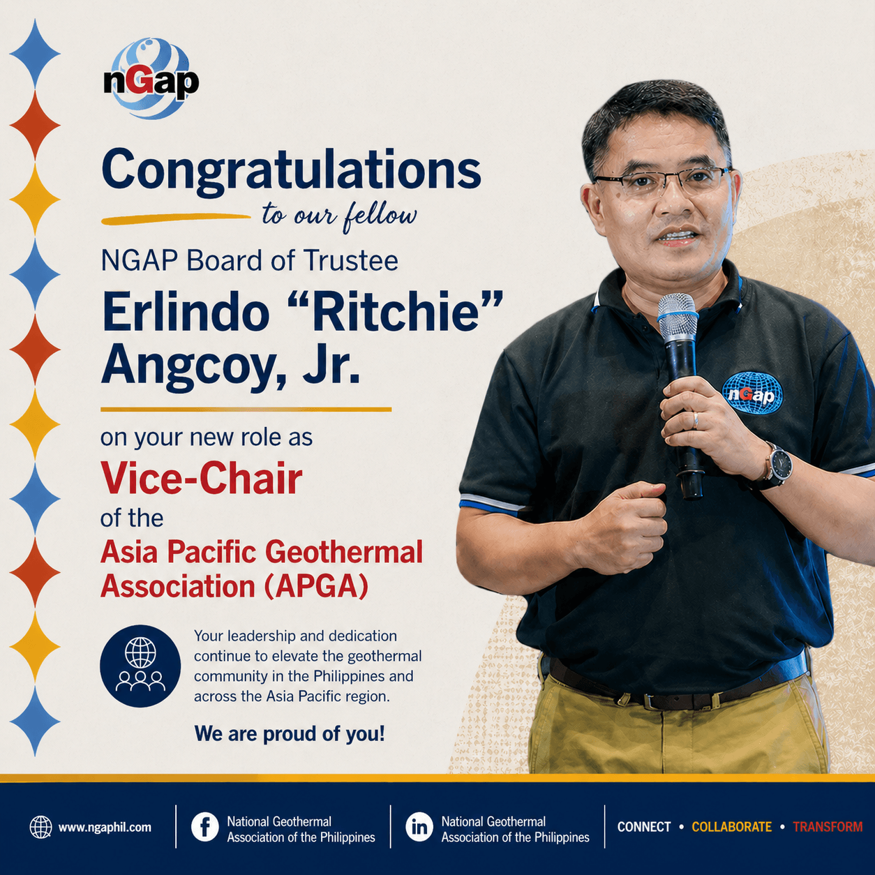 Congratulations Trustee Chie